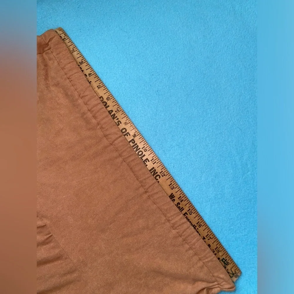HANDMADE Tiered faux suede maxi skirt elastic stretchy waistband size M to L
